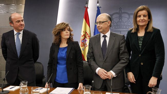consejo_de_ministros-Soraya_Saenz_de_Santa_Maria-Cristobal_Montoro-Fatima_Banez-Luis_de_Guindos consejo de ministros